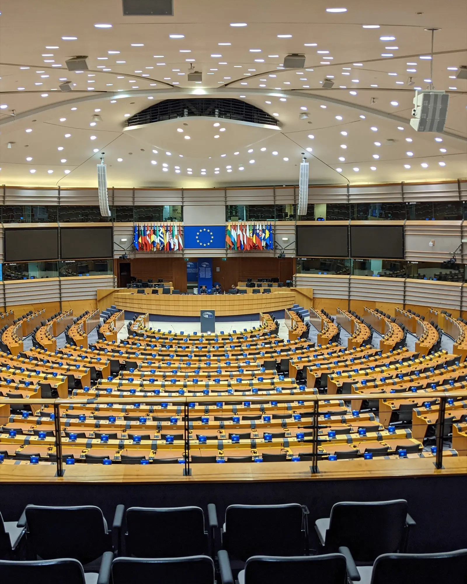 Europa-Parlamentets plenarsal i Bruxelles