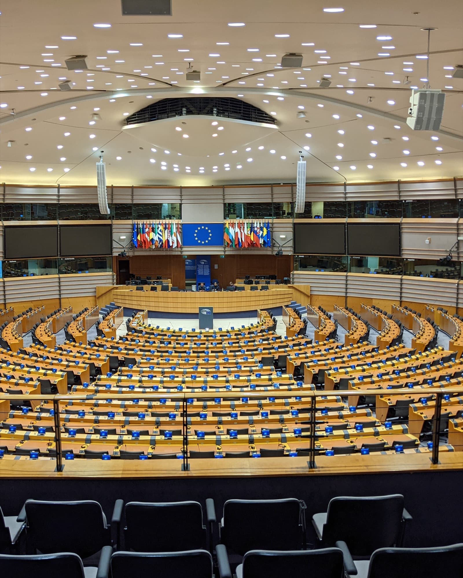 Europa-Parlamentets plenarsal i Bruxelles